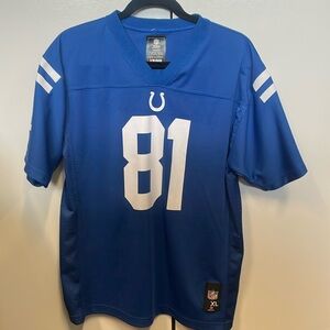 New NFL Colts Andre Johnson No. 81 jersey. Youth XL. Women’s sm /med